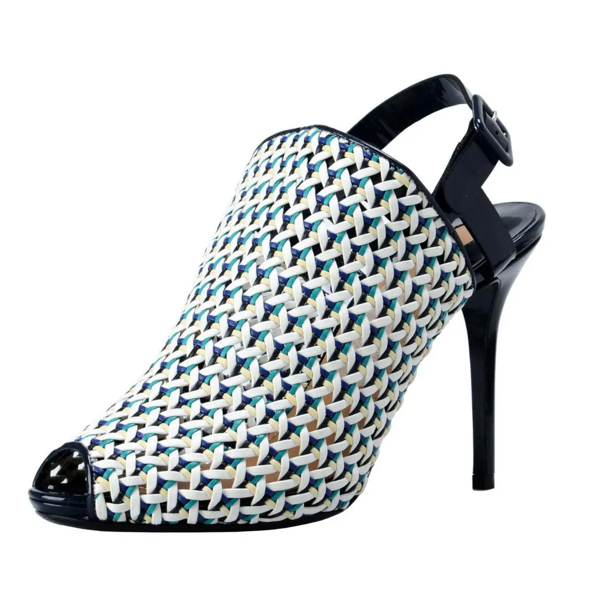 Salvatore Ferragamo Petal Leather High Heel Pumps Shoes 6 6.5 7 7.5 8 8.5 9.5B - Multi-Color