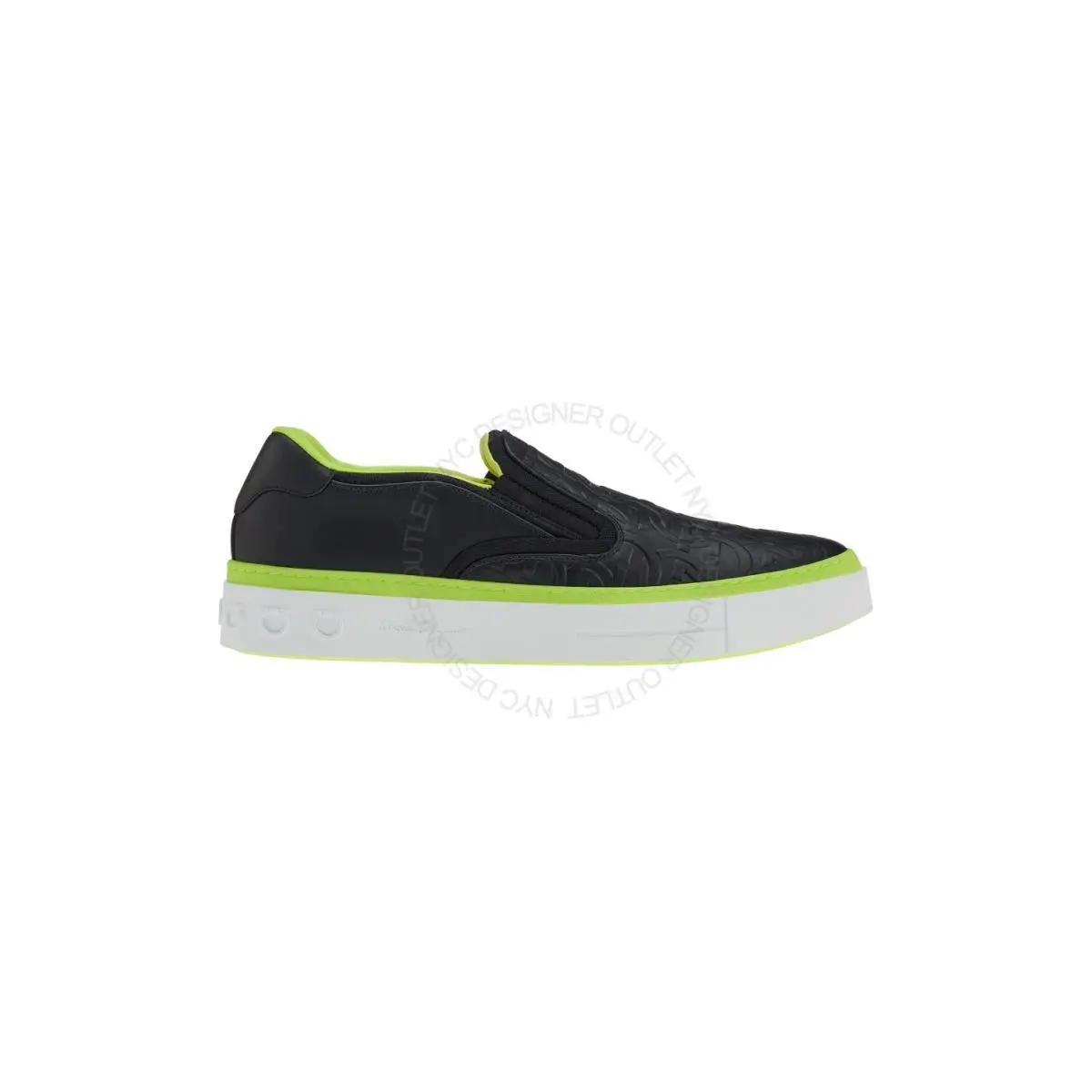 Salvatore Ferragamo Mens Mathew Yellow Leather Sneakers Sizes 9-11.5