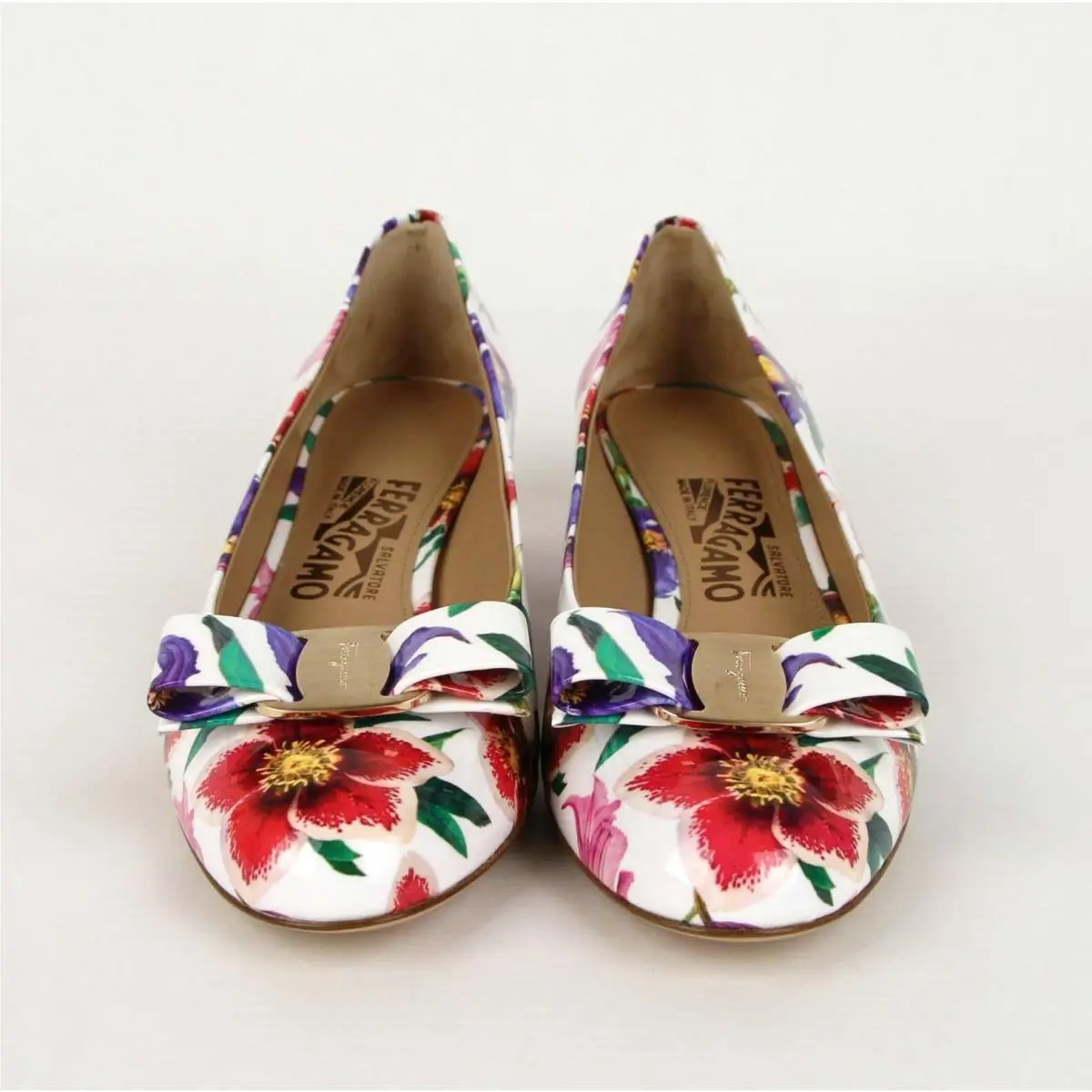 Salvatore Ferragamo shoes - Flowers - Flowers - White 1