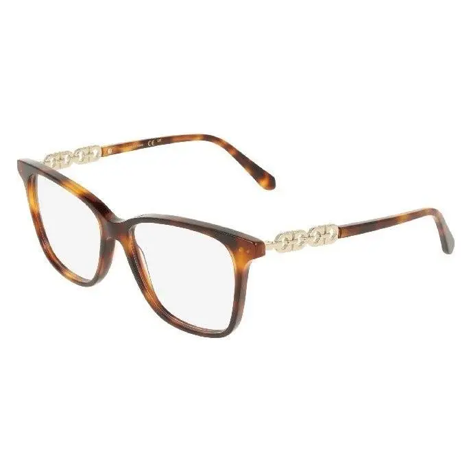 Ferragamo SF3064 240 Tortoise Eyeglasses Frames 54mm Unisex by Salvatore Ferragamo