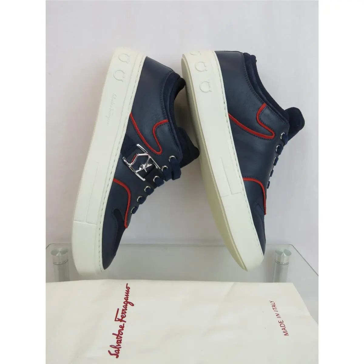 Salvatore Ferragamo shoes - SF LOGO - LOGO - 0748660 - Blue (UPC: 8057553484612) 10