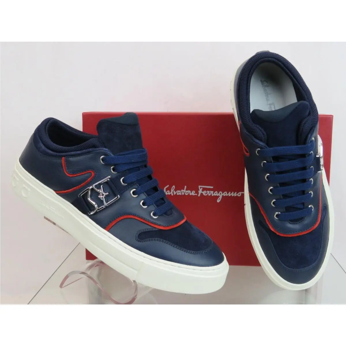 Salvatore Ferragamo shoes - SF LOGO - LOGO - 0748660 - Blue (UPC: 8057553484612) 1