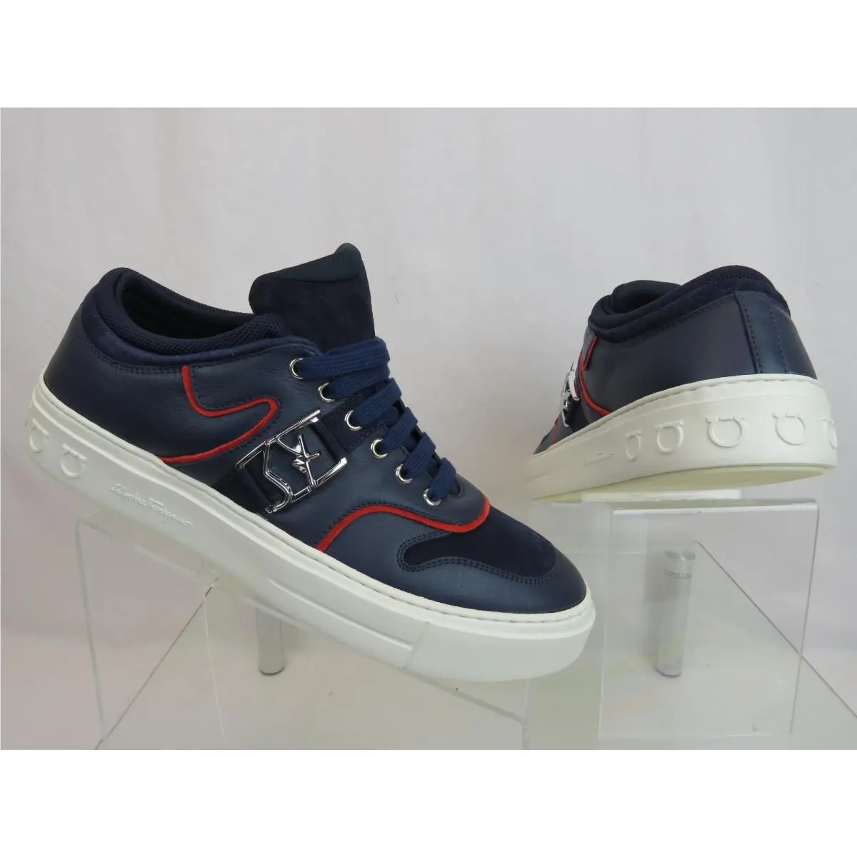 Salvatore Ferragamo shoes - SF LOGO - LOGO - 0748660 - Blue (UPC: 8057553484612) 4
