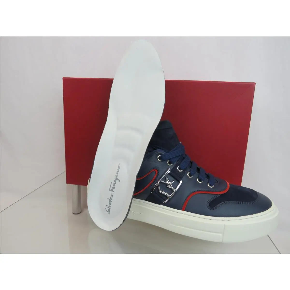 Salvatore Ferragamo shoes - SF LOGO - LOGO - 0748660 - Blue (UPC: 8057553484612) 5