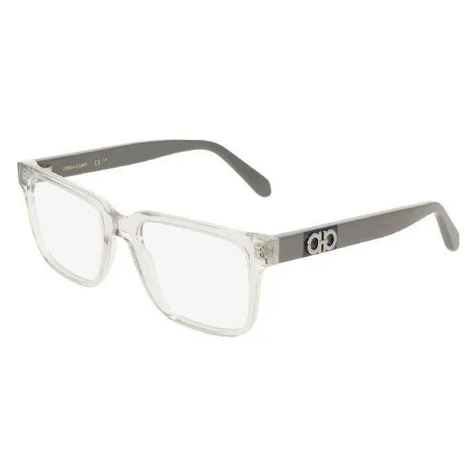 Ferragamo SF3075 023 Grey Eyeglasses Frames 54mm Unisex by Salvatore Ferragamo