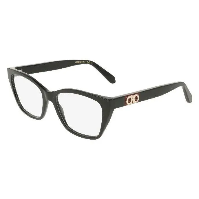 Ferragamo SF3074 001 Black Eyeglasses Frames 54mm Unisex by Salvatore Ferragamo