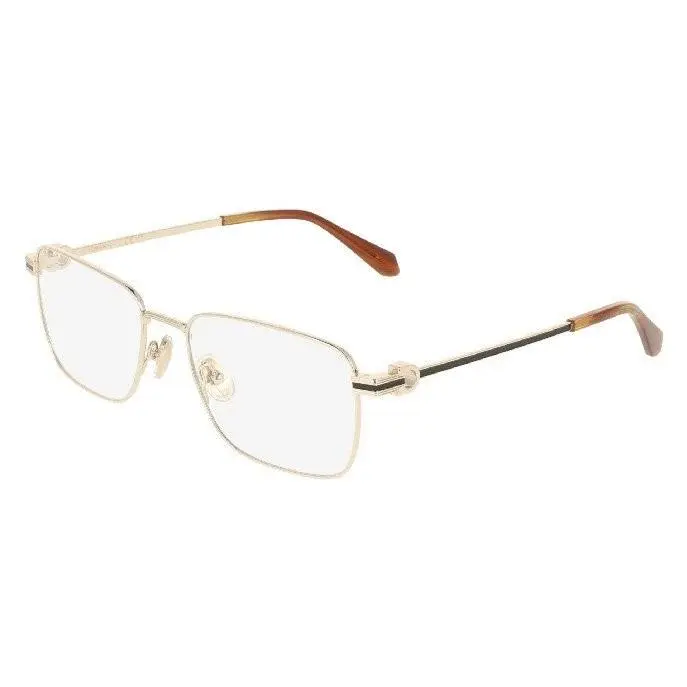 Ferragamo SF2609 710 Gold Eyeglasses Frames 56mm Unisex by Salvatore Ferragamo