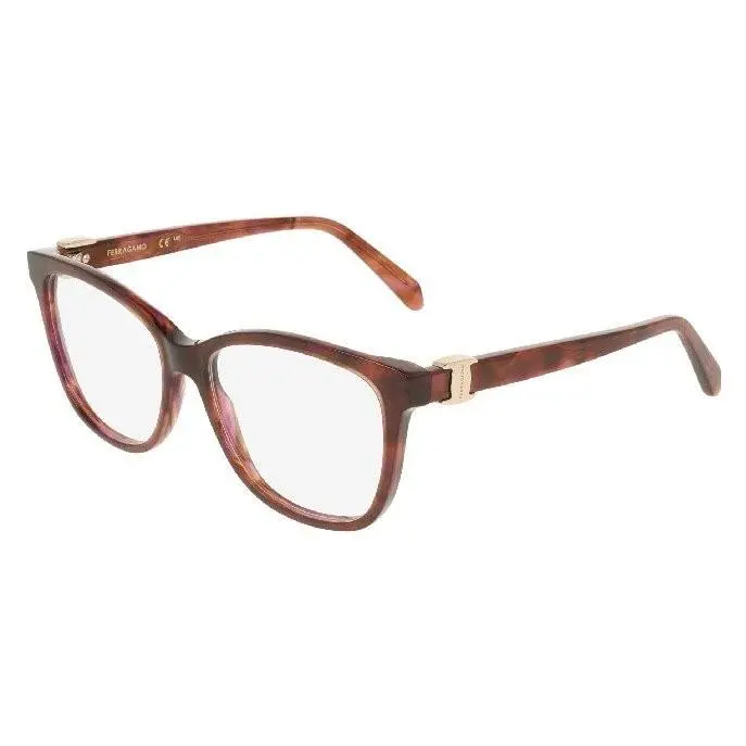 Ferragamo SF3076 240 Tortoise Eyeglasses Frames 54mm Unisex by Salvatore Ferragamo