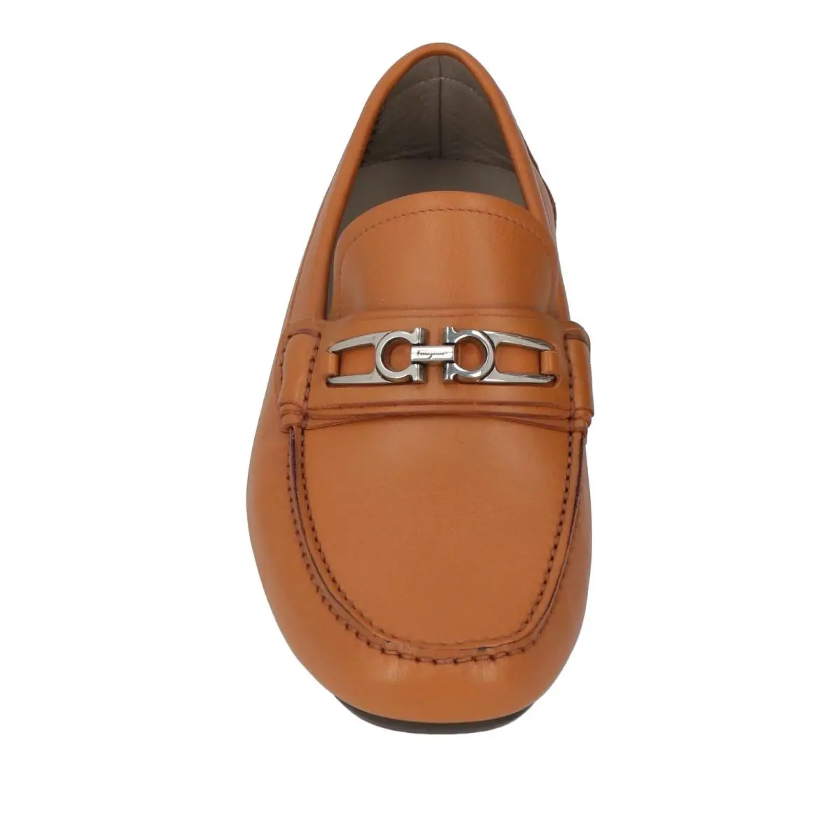 Ferragamo Men`s Signature Driver Loafers 7 Eee