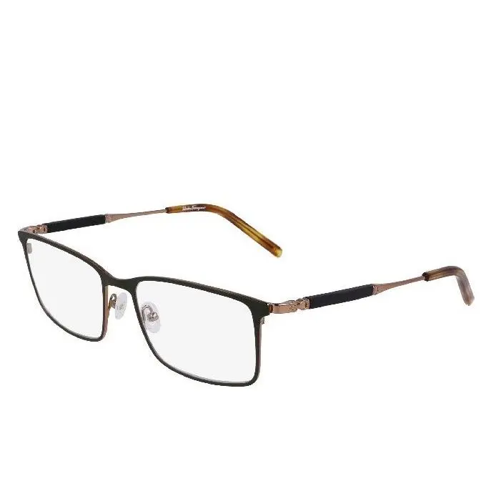 Ferragamo SF2574 750 Gold Eyeglasses Frames 56mm Men`s by Salvatore Ferragamo