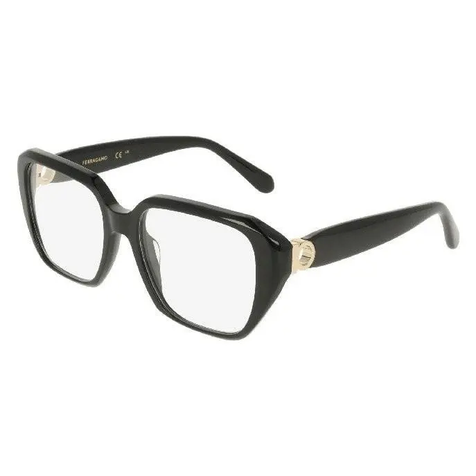 Ferragamo SF3073 001 Black Eyeglasses Frames 53mm Unisex by Salvatore Ferragamo
