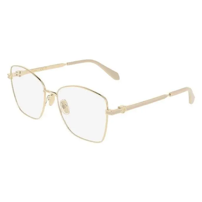 Ferragamo SF2242 710 Gold Eyeglasses Frames 55mm Unisex by Salvatore Ferragamo
