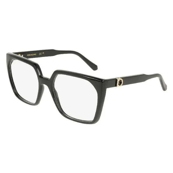 Ferragamo SF3042E 001 Black Eyeglasses Frames 55mm Unisex by Salvatore Ferragamo