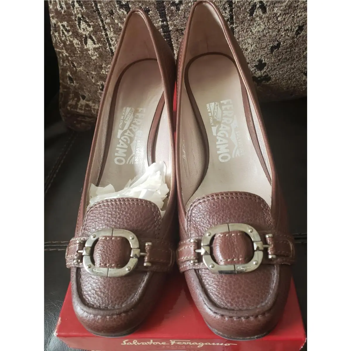 Salvatore Ferragamo shoes - Salvatore Ferragamo Vara - Vara - Brown 6