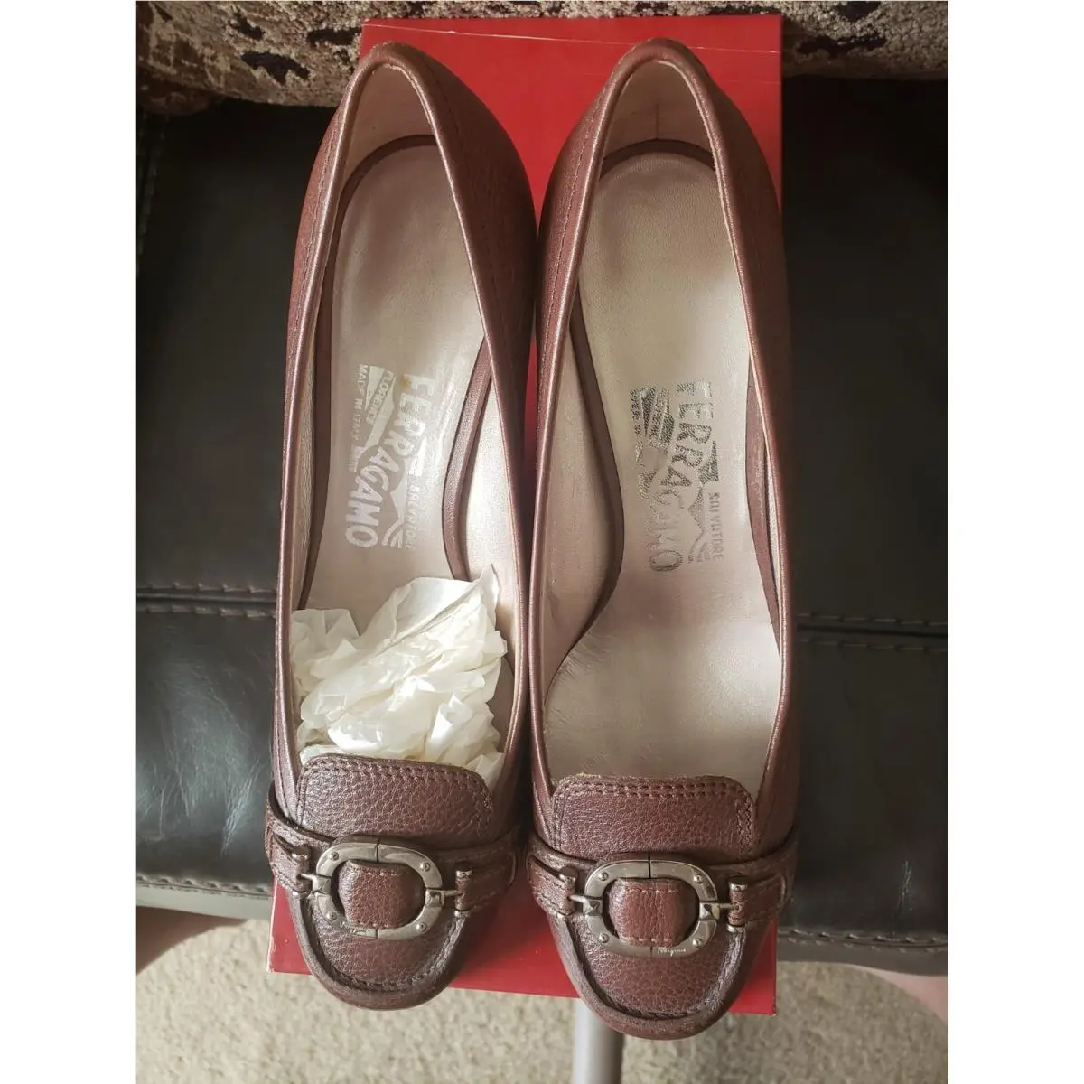 Salvatore Ferragamo shoes - Salvatore Ferragamo Vara - Vara - Brown 7