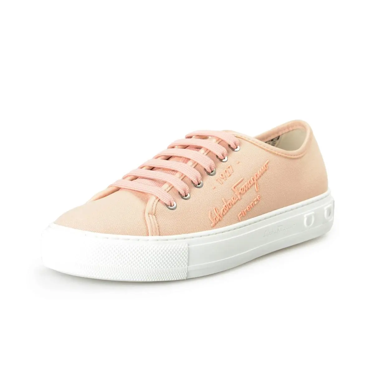 Salvatore Ferragamo Women`s Mediterr Eco Pink Sneakers Shoes US 9.5 IT 39.5