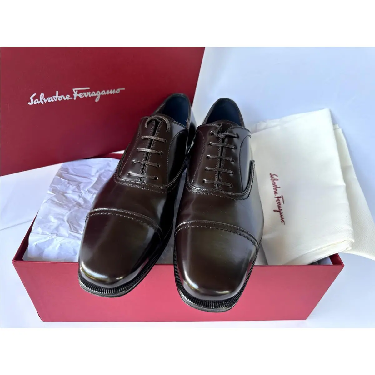 Salvatore Ferragamo shoes - Oxfords - Oxfords - Brown (UPC: 8057453539078) 7