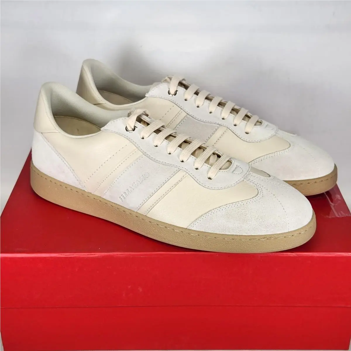 Salvatore Ferragamo shoes - FERRAGAMO Achille 1 - FERRAGAMO Achille - Ivory 0