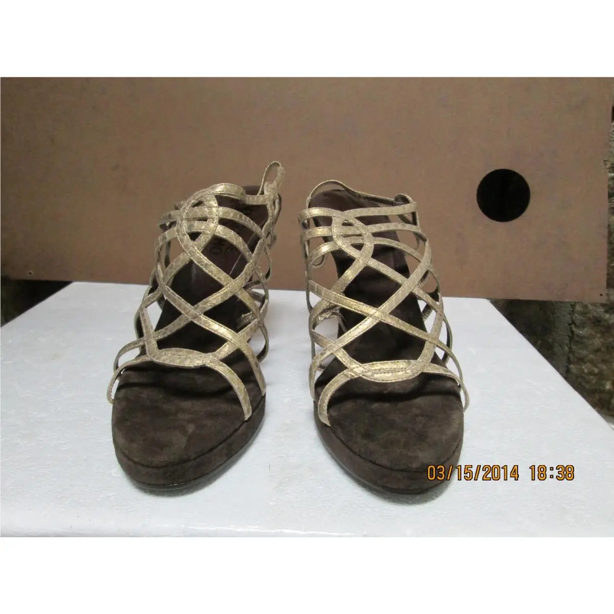 Salvatore Ferragamo shoes - Brown & Gold 3