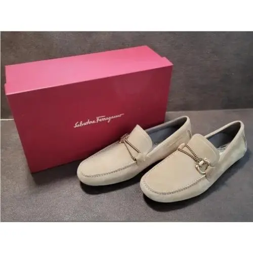Salvatore Ferragamo shoes - Salvatore Ferragamo Gancini Front 4 - 0732410 - Beige (UPC: 8057553404306) 8