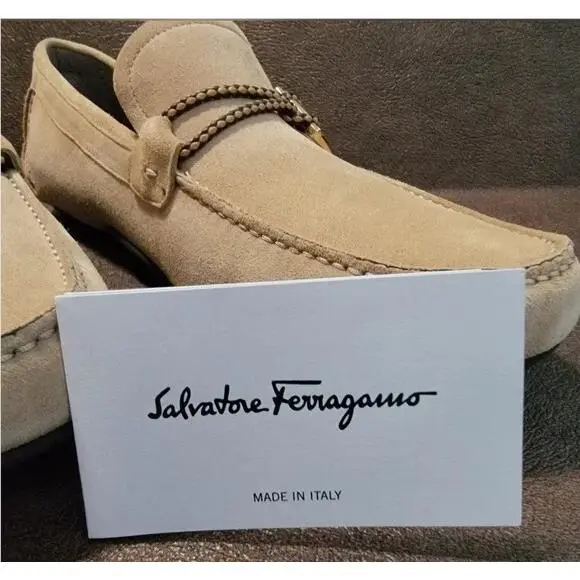 Salvatore Ferragamo shoes - Salvatore Ferragamo Gancini Front 4 - 0732410 - Beige (UPC: 8057553404306) 9