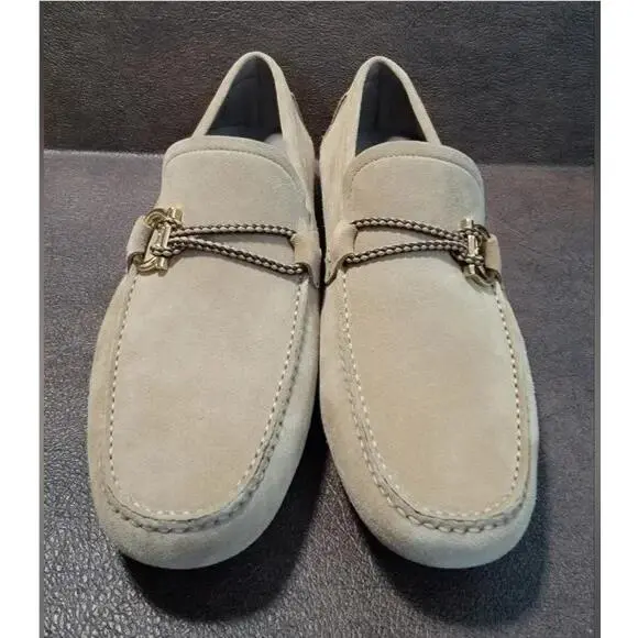Salvatore Ferragamo shoes - Salvatore Ferragamo Gancini Front 4 - 0732410 - Beige (UPC: 8057553404306) 10