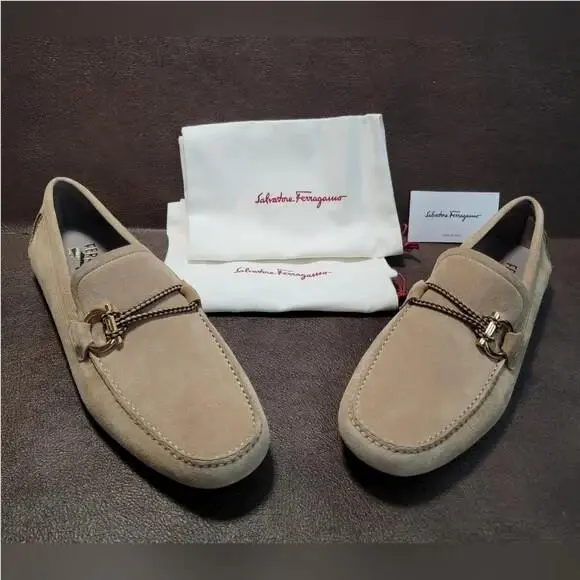 Salvatore Ferragamo shoes - Salvatore Ferragamo Gancini Front 4 - 0732410 - Beige (UPC: 8057553404306) 3