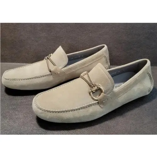 Salvatore Ferragamo shoes - Salvatore Ferragamo Gancini Front 4 - 0732410 - Beige (UPC: 8057553404306) 4