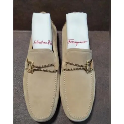 Salvatore Ferragamo shoes - Salvatore Ferragamo Gancini Front 4 - 0732410 - Beige (UPC: 8057553404306) 6