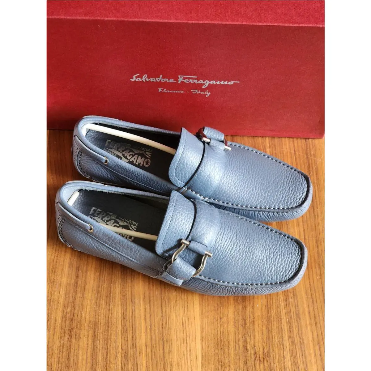 Salvatore Ferragamo shoes - Cabo 2 Gancini Loafer - Cabo Gancini Loafer - Blue 4