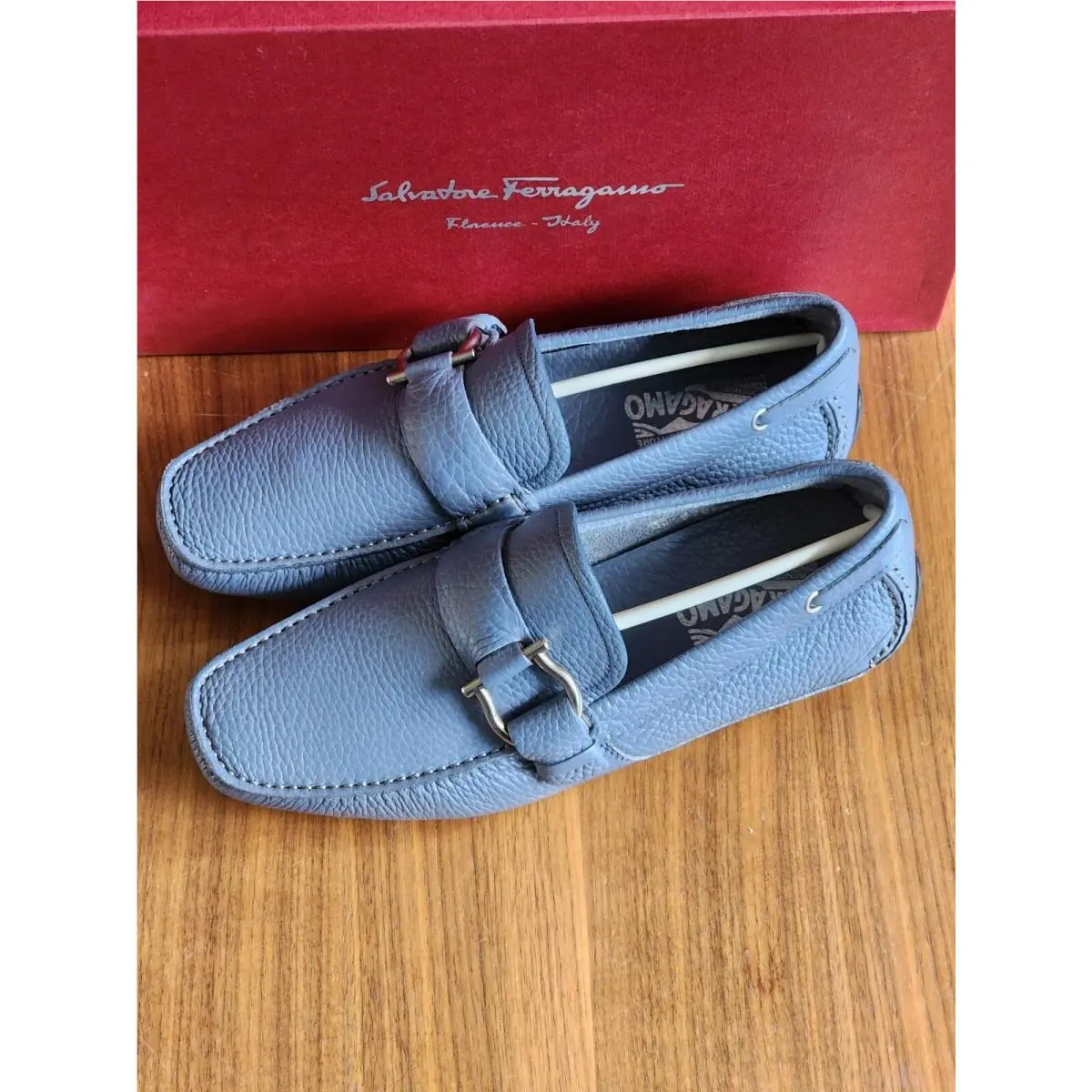Salvatore Ferragamo shoes - Cabo 2 Gancini Loafer - Cabo Gancini Loafer - Blue 6
