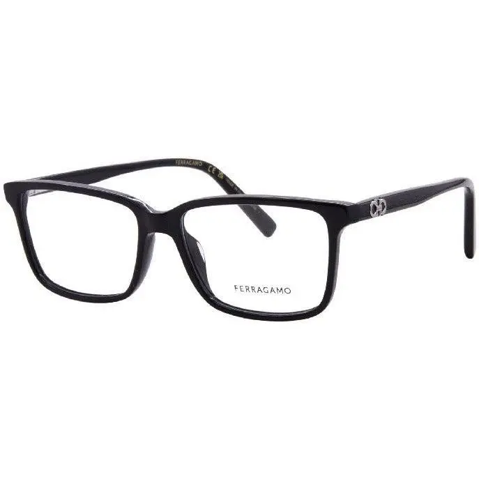 Ferragamo SF3072 001 Black Eyeglasses Frames 53mm Unisex by Salvatore Ferragamo