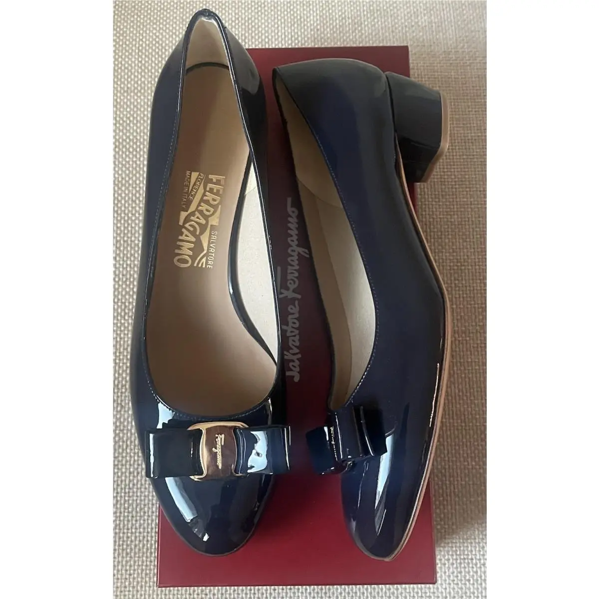 Salvatore Ferragamo shoes - Salvatore Ferragamo Vara - Vara - Blue 0