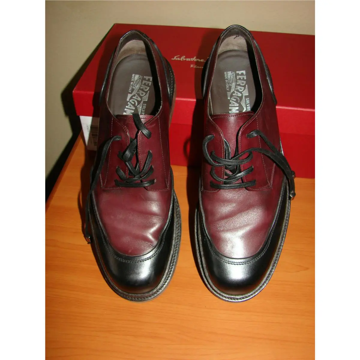 Salvatore Ferragamo shoes - Black/ Oxblood 2 tone 1