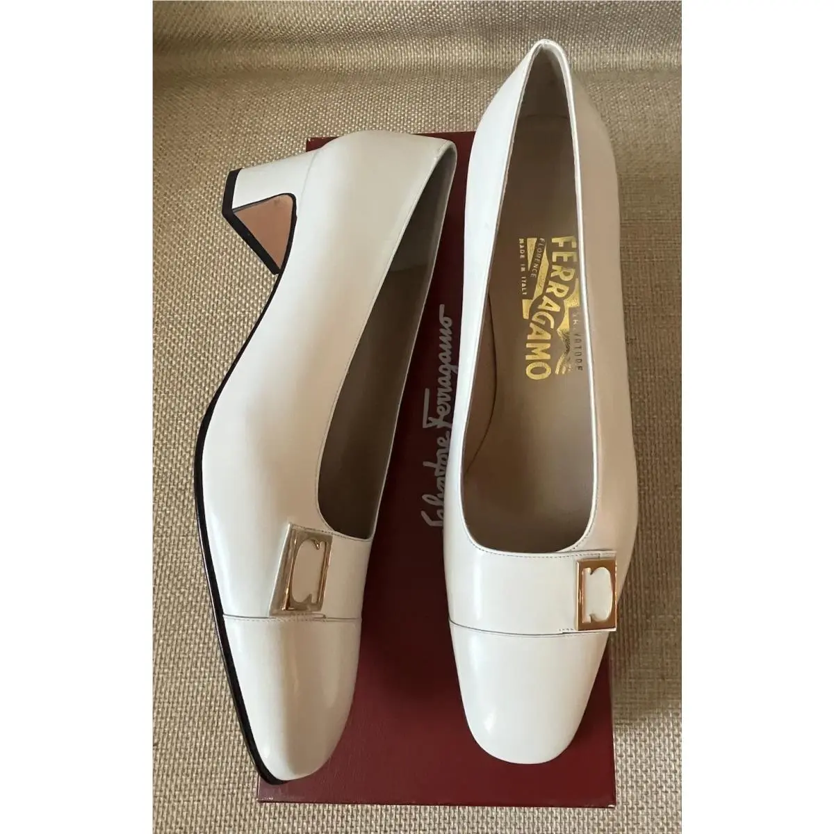 Salvatore Ferragamo shoes - Salvatore Ferragamo Vara - Vara - White 1