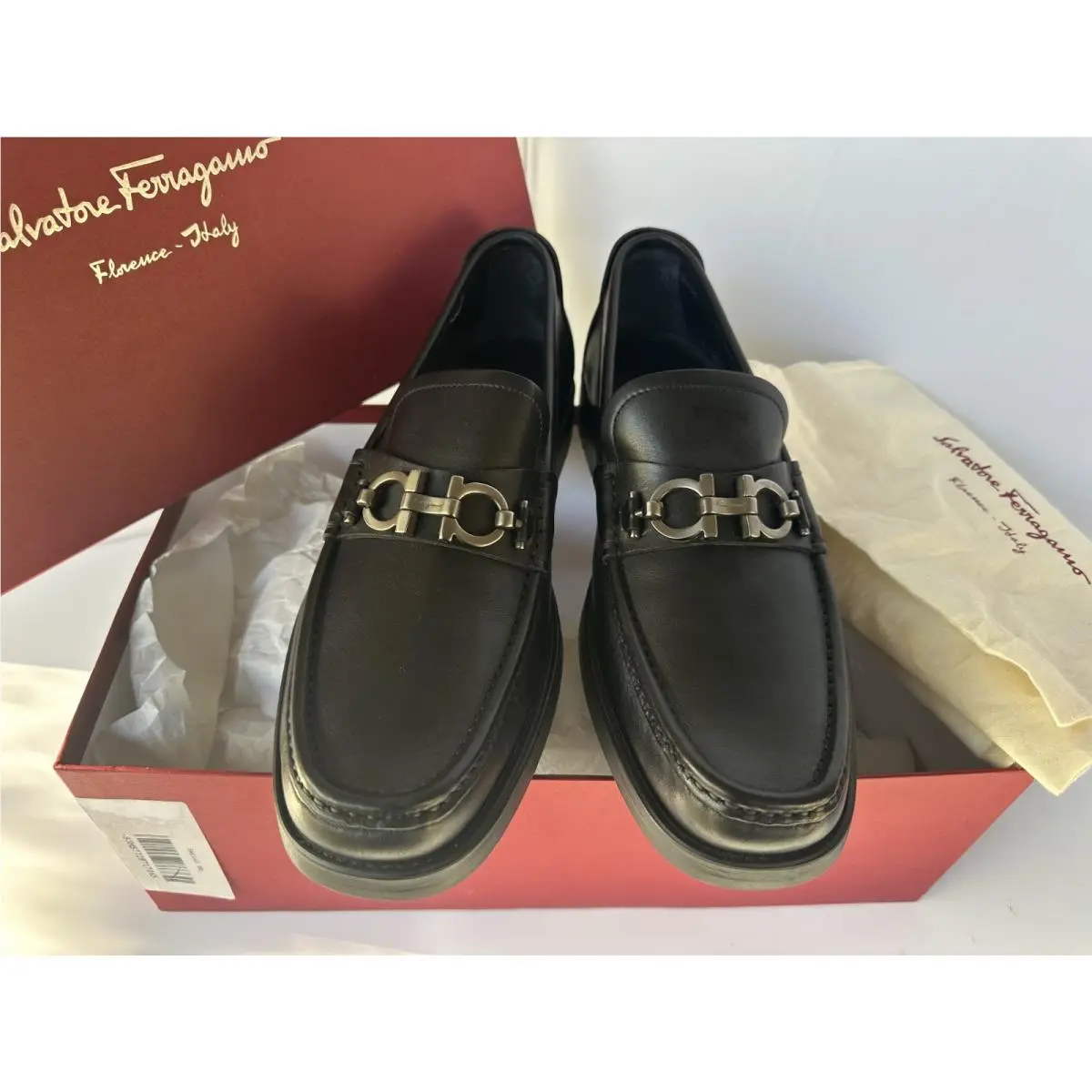 Salvatore Ferragamo shoes - loafers - loafers - Black, Main: Black (UPC: 8017577593479) 9