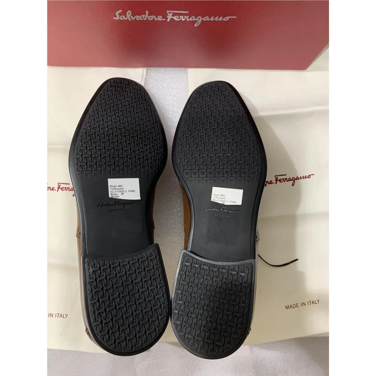 Salvatore Ferragamo shoes - Salvatore Ferragamo Riley - Riley - Brown, Manufacturer: Radica Pebble Calfr 11
