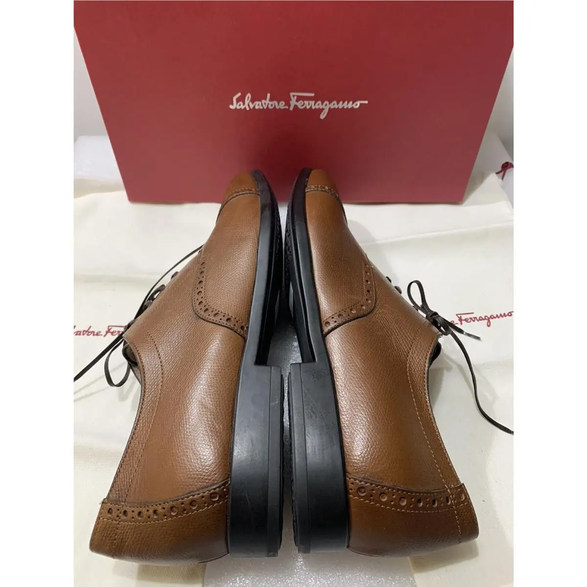 Salvatore Ferragamo shoes - Salvatore Ferragamo Riley - Riley - Brown, Manufacturer: Radica Pebble Calfr 3