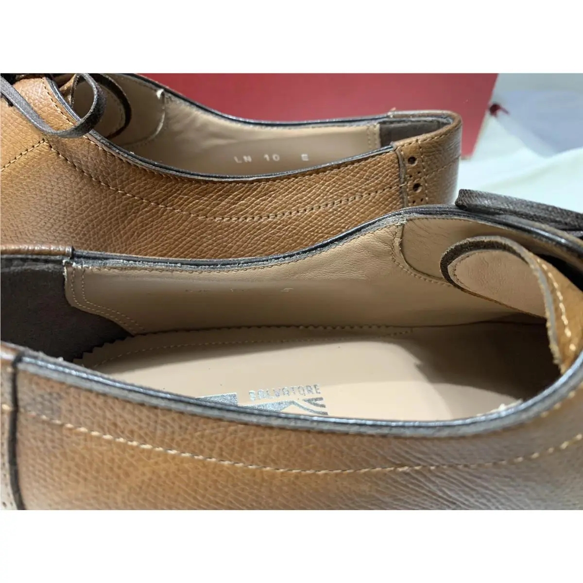 Salvatore Ferragamo shoes - Salvatore Ferragamo Riley - Riley - Brown, Manufacturer: Radica Pebble Calfr 6