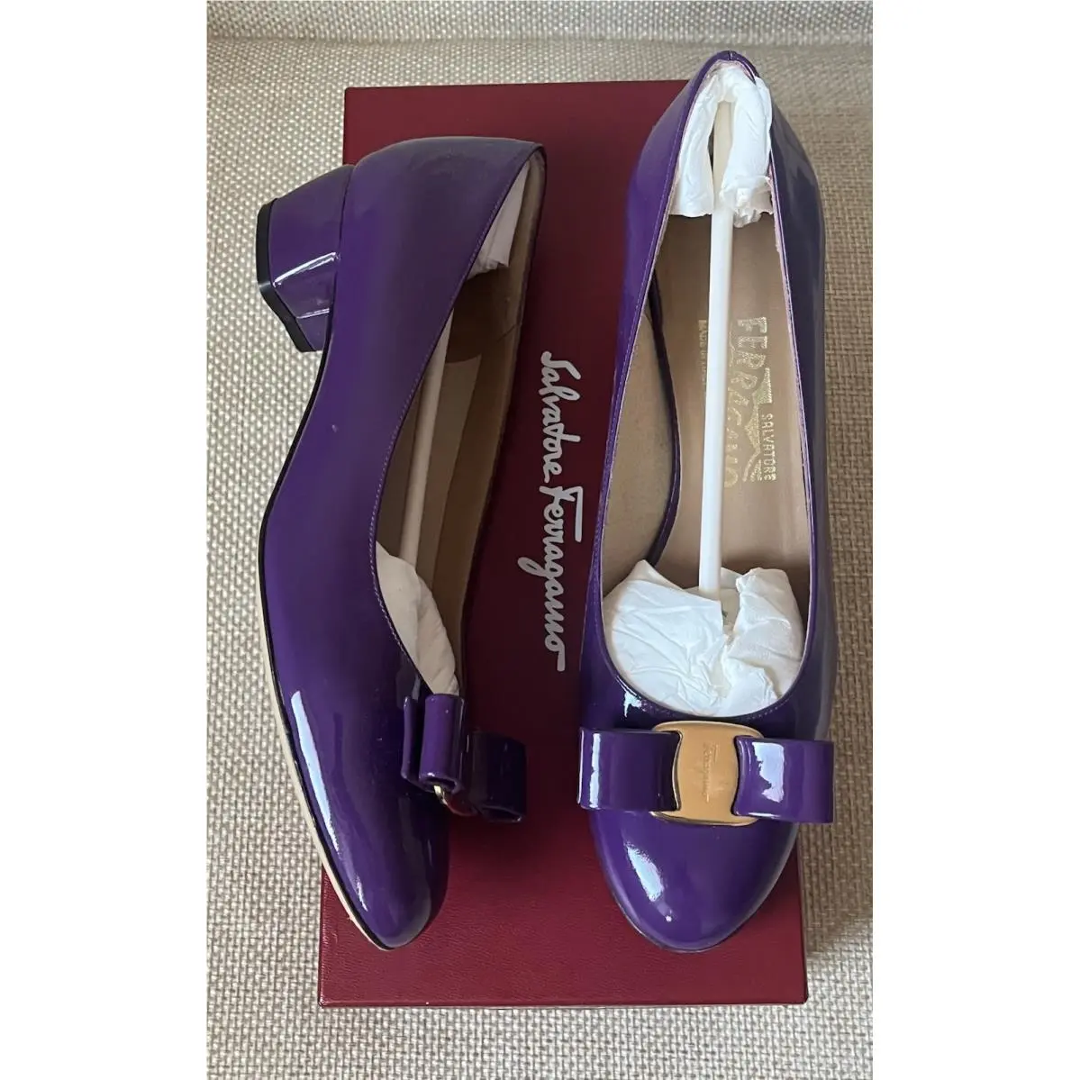 Salvatore Ferragamo shoes - Salvatore Ferragamo Vara - Vara - Purple 1