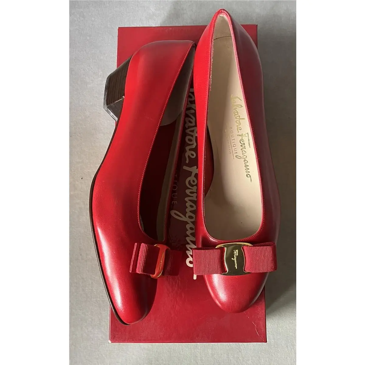 Salvatore Ferragamo shoes - Salvatore Ferragamo Vara - Vara - Red 0