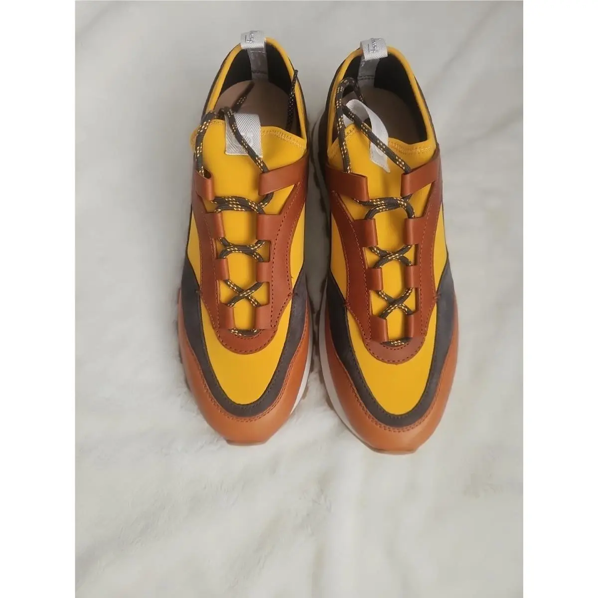 /indy/low Top sneakers/US9/yellow/0756566/11 M by Salvatore Ferragamo