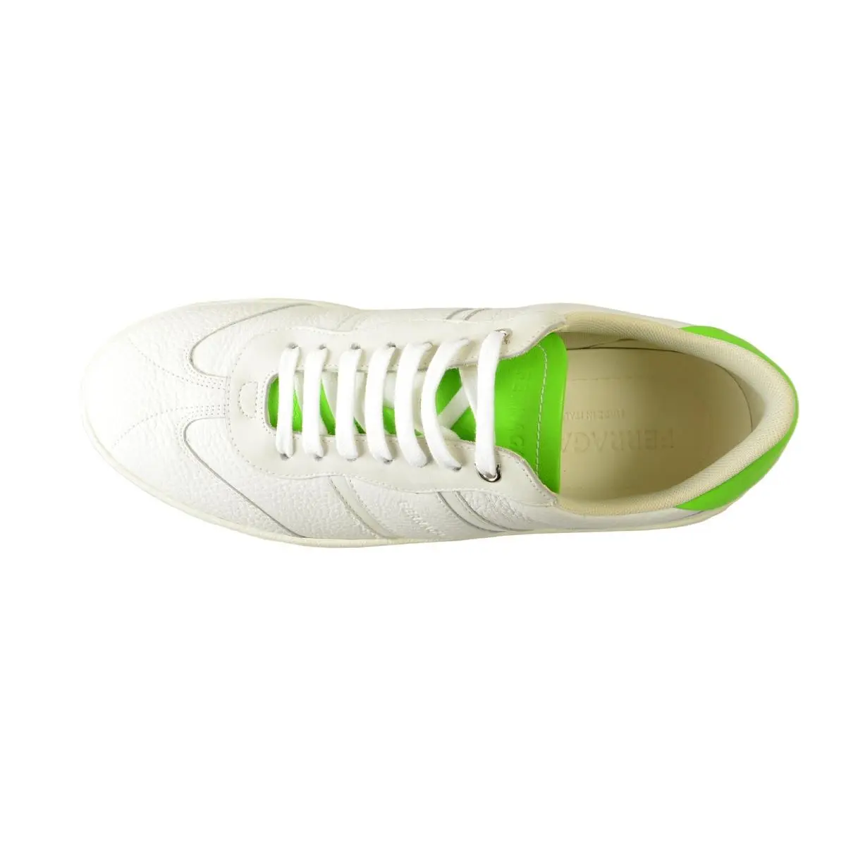 Salvatore Ferragamo shoes - White/Lime Green (UPC: 8056283288675) 5
