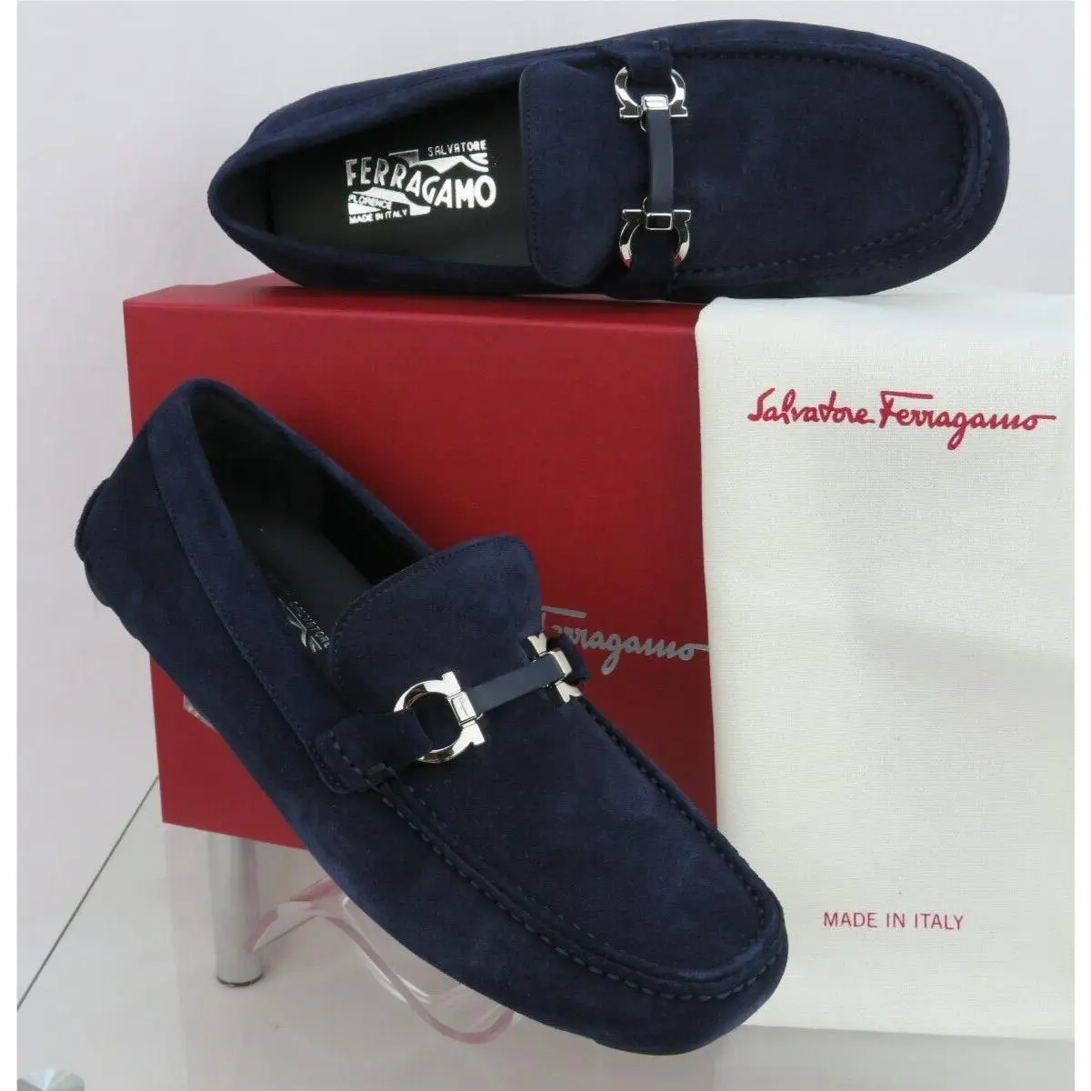 Salvatore Ferragamo shoes - FERRAGAMO SALAMANCA - FERRAGAMO SALAMANCA - Blue (UPC: 8058698930354) 0