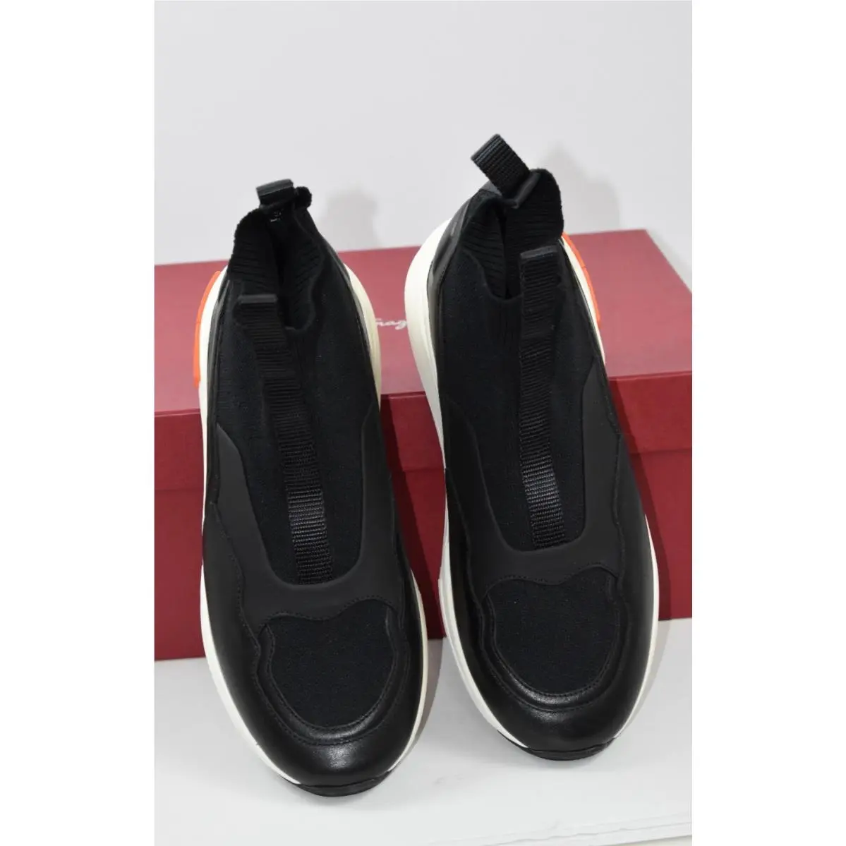 Salvatore Ferragamo shoes - Cosma Sock - Cosma Sock - Black White Orange 8
