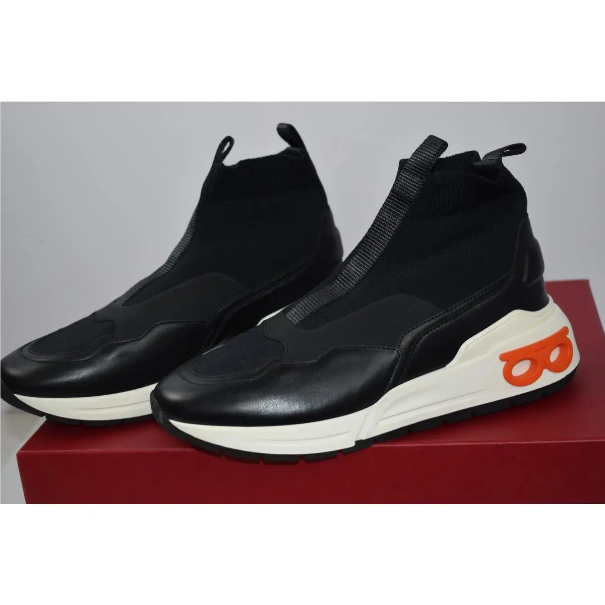 Salvatore Ferragamo shoes - Cosma Sock - Cosma Sock - Black White Orange 3