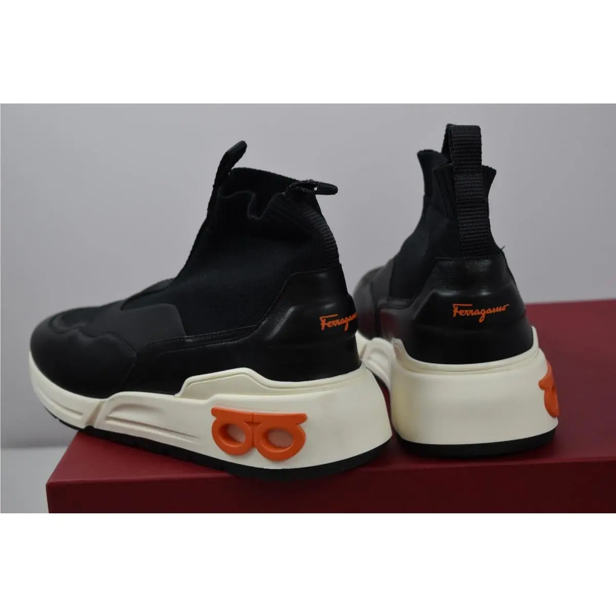 Salvatore Ferragamo shoes - Cosma Sock - Cosma Sock - Black White Orange 4