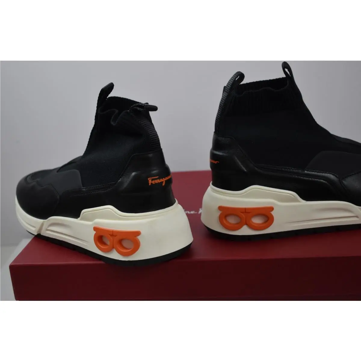Salvatore Ferragamo shoes - Cosma Sock - Cosma Sock - Black White Orange 5