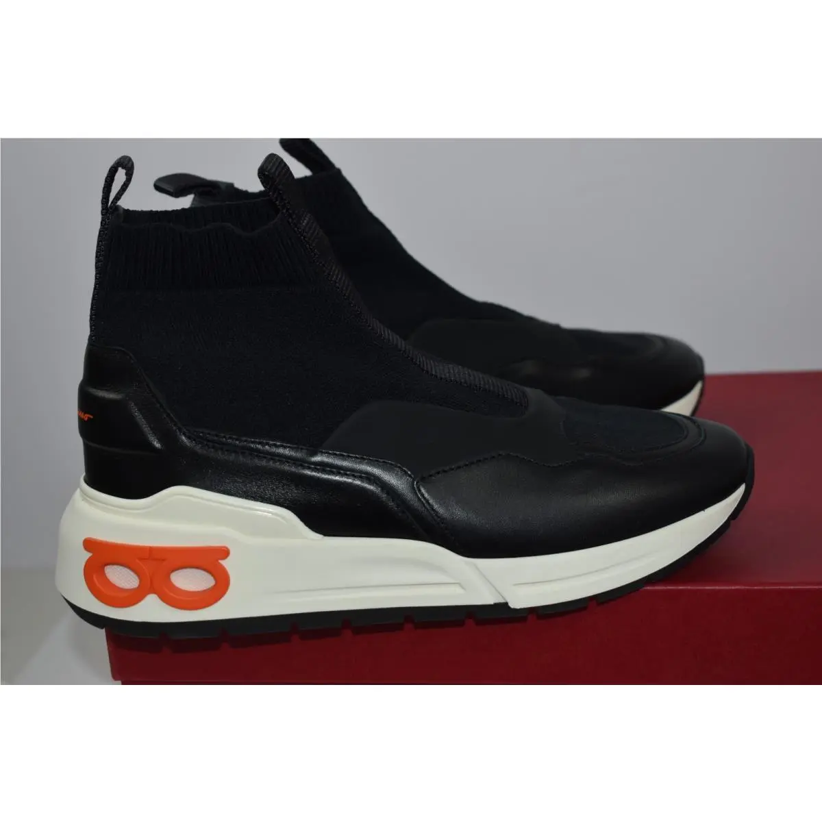 Salvatore Ferragamo shoes - Cosma Sock - Cosma Sock - Black White Orange 6