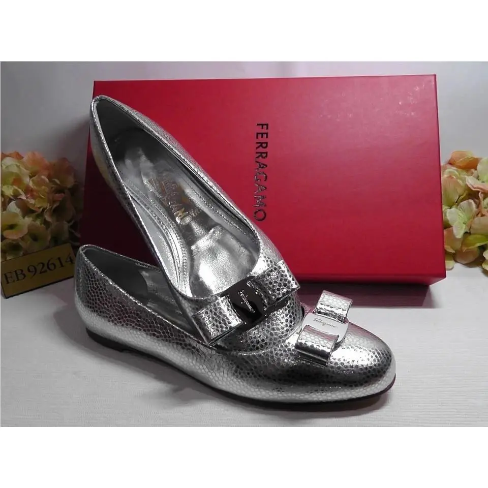 Salvatore Ferragamo shoes - Salvatore Ferragamo Varina - Varina - Silver 12